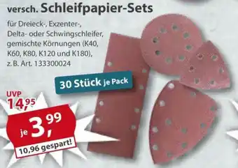 Sonderpreis Baumarkt versch. Schleifpapier-Sets Angebot