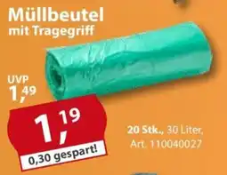 Sonderpreis Baumarkt Müllbeutel mit Tragegriff Angebot