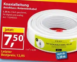 Sonderpreis Baumarkt Koaxialleitung Anschluss-/Antennenkabel Angebot