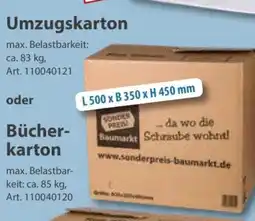 Sonderpreis Baumarkt Umzugskarton Angebot