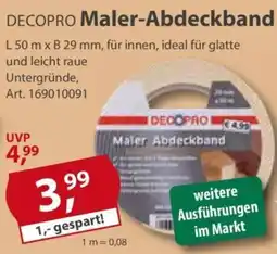 Sonderpreis Baumarkt DECOPRO Maler-Abdeckband Angebot