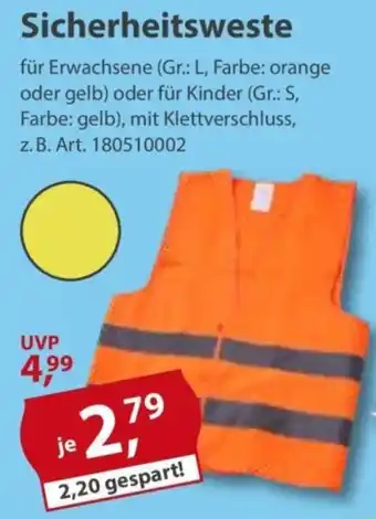Sonderpreis Baumarkt Sicherheitsweste Angebot