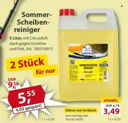 Sonderpreis Baumarkt Sommer- Scheibenreiniger Angebot