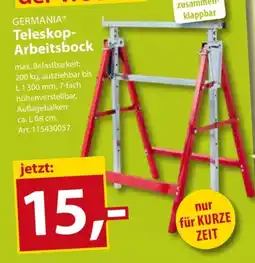 Sonderpreis Baumarkt GERMANIA Teleskop- Arbeitsbock Angebot