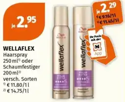 Müller WELLA wellaflex Haarspray oder Schaumfestiger Angebot