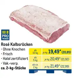METRO Rosé Kalbsrücken Angebot