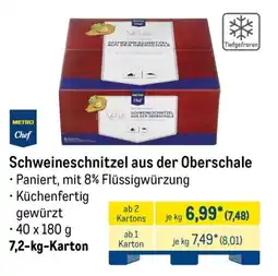 METRO METRO Chef Schweineschnitzel aus der Oberschale Angebot