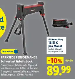 Lidl PARKSIDE PERFORMANCE Schwerlast Arbeitsbock Angebot
