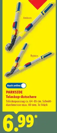 Lidl PARKSIDE Teleskop-Astschere Angebot