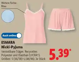 Lidl ESMARA Nicki-Pyjama Angebot