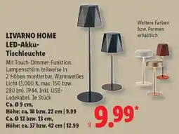 Lidl LIVARNO HOME LED-Akku- Tischleuchte Angebot