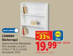 Lidl LIVARNO Bücherregal Angebot