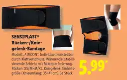 Lidl SENSIPLAST Rücken-/Knie- gelenk-Bandage Angebot