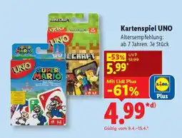 Lidl Kartenspiel UNO Angebot