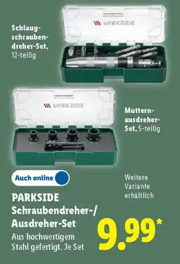 Lidl PARKSIDE Schraubendreher-/ Ausdreher-Set Angebot