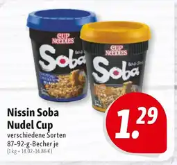 Nah & Frisch Nissin Soba Nudel Cup Angebot