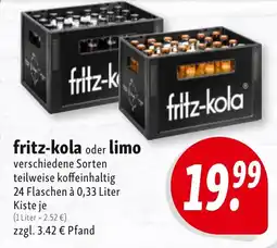 Nah & Frisch fritz-kola oder limo Angebot
