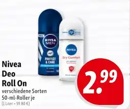 Nah & Frisch Nivea Deo Roll On Angebot