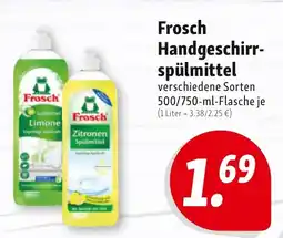Nah & Frisch Frosch Handgeschirr spülmittel Angebot