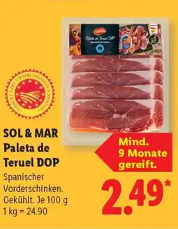 Lidl SOL & MAR Paleta de Teruel DOP Angebot