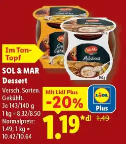Lidl SOL & MAR Dessert Angebot