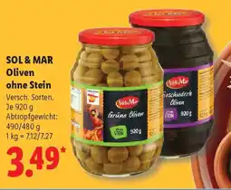 Lidl SOL & MAR Oliven ohne Stein Angebot