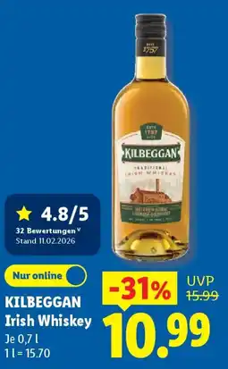 Lidl KILBEGGAN Irish Whiskey Angebot
