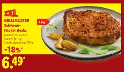 Lidl GRILLMEISTER Schweine- Nackensteaks Angebot