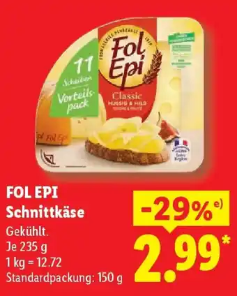 Lidl FOL EPI Schnittkäse Angebot