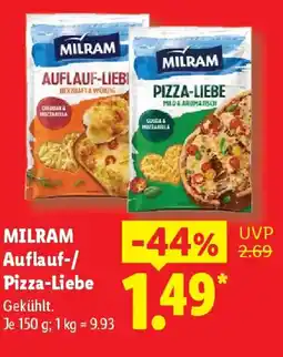 Lidl MILRAM Auflauf-/ Pizza-Liebe Angebot