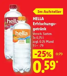Lidl HELLA Erfrischungsgetränk Angebot