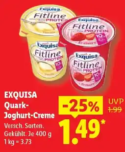 Lidl EXQUISA Quark- Joghurt-Creme Angebot