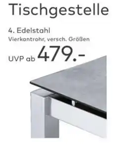 porta Tischgestelle Edelstahl Angebot