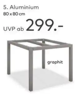 porta Tischgestelle Aluminium Angebot