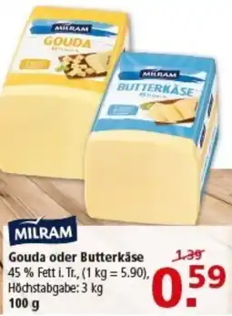 Multi Markt MILRAM Gouda oder Butterkäse Angebot