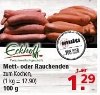 Multi Markt Eckhoff Mett- oder Rauchenden Angebot