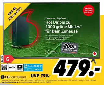 MEDIMAX LG 4K UHD TV 55" | 55UP76709LB Angebot