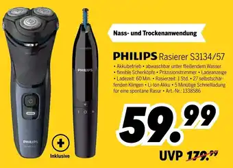 MEDIMAX Philips Rasierer | S3134/57 Angebot