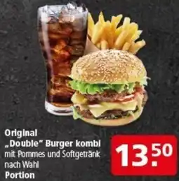 Multi Markt Original ,,Double" Burger kombi Angebot