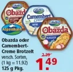 Multi Markt Alpenhain Obazda oder Camembert Creme Brotzeit Angebot
