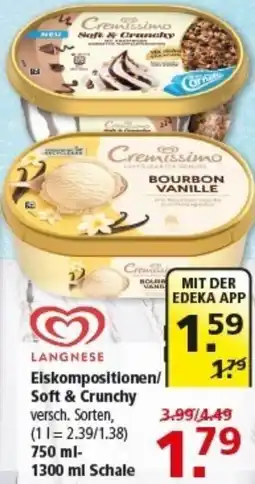 Multi Markt LANGNESE Eiskompositionen/ Soft & Crunchy Angebot