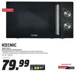 MediaMarkt KOENIC KMW 2221 B Mikrowelle mit Grillfunktion Angebot