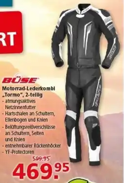 Multi Markt BÜSE Motorrad-Lederkombi „Tormo", 2-teilig Angebot