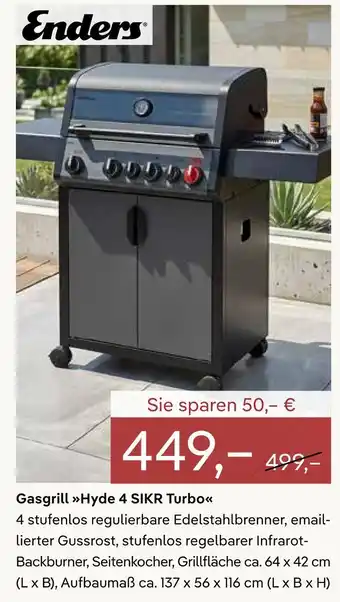 Pflanzen Kölle Enders gasgrill hyde 4 sikr turbo Angebot