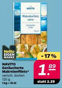 NETTO Navito geräucherte makrelenfilets Angebot