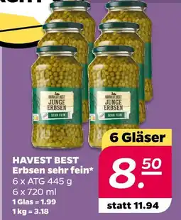 NETTO Havest best erbsen sehr fein Angebot