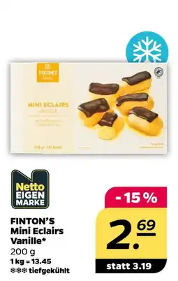 NETTO Finton's mini eclairs vanille Angebot
