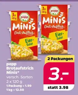 NETTO Popp brotaufstrich minis Angebot
