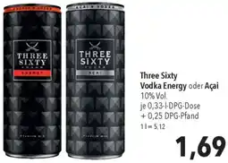 CITTI Markt Three Sixty Vodka Energy oder Açai Angebot