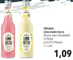 CITTI Markt Söhnlein Limo meets Secco Angebot